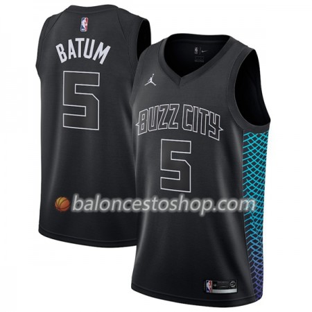 Camiseta Hombre NBA Charlotte Hornet Nicolas Batum 5 Jordan Brand City Edition Swingman